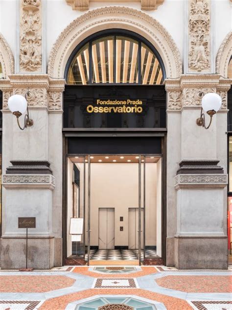 prada galleria vittorio emanuele interni|Osservatorio Fondazione Prada .